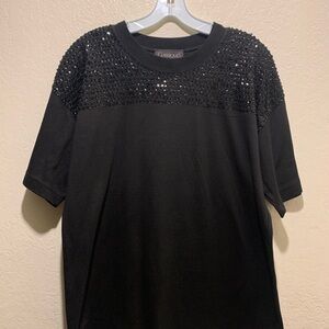 Vintage Classiques 100% Cotton Classic Black Top Size Small
